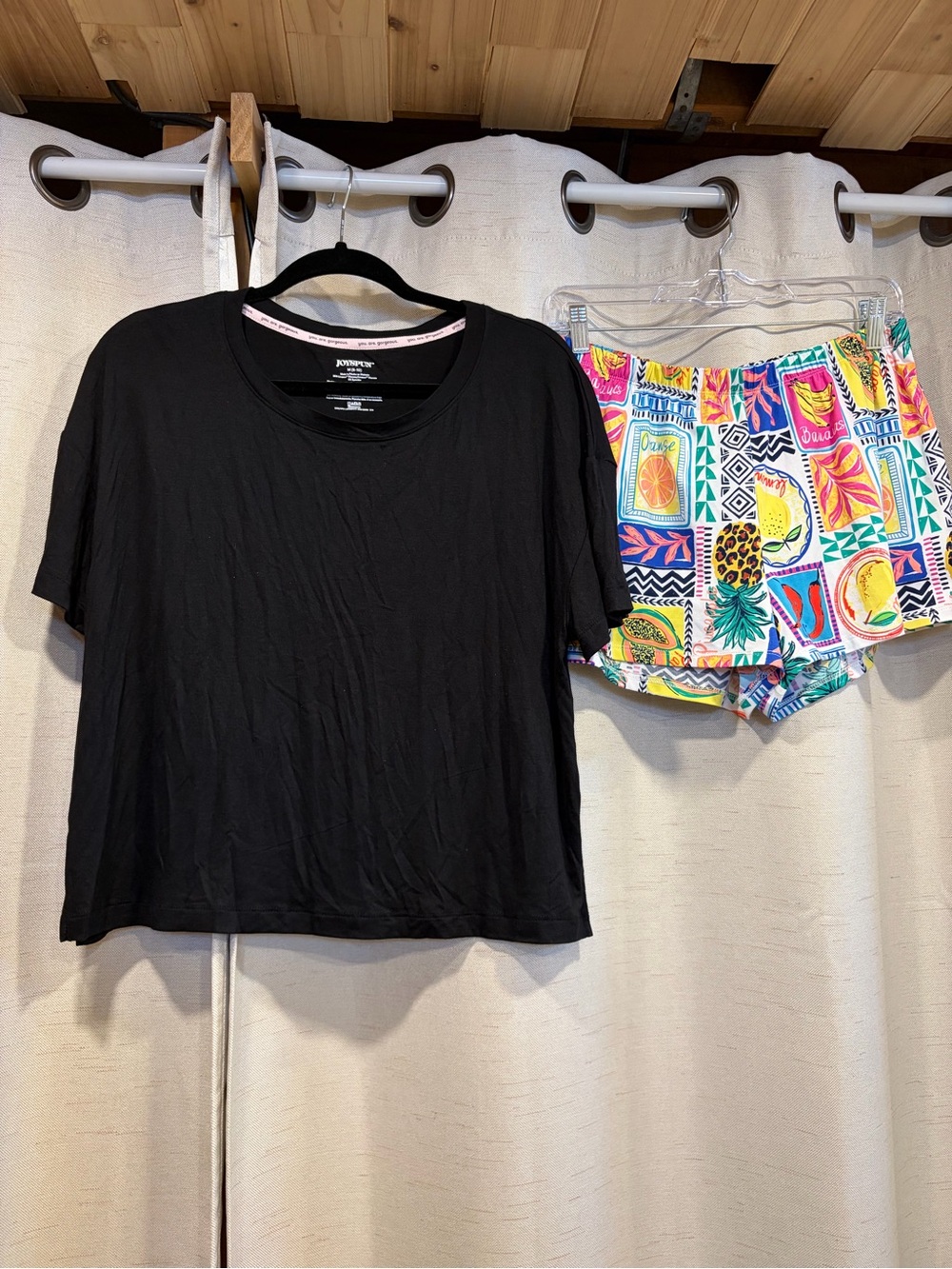 Joyspun Tropical Fruit Print Tank & Shorts PJ set - Picture 5 of 16